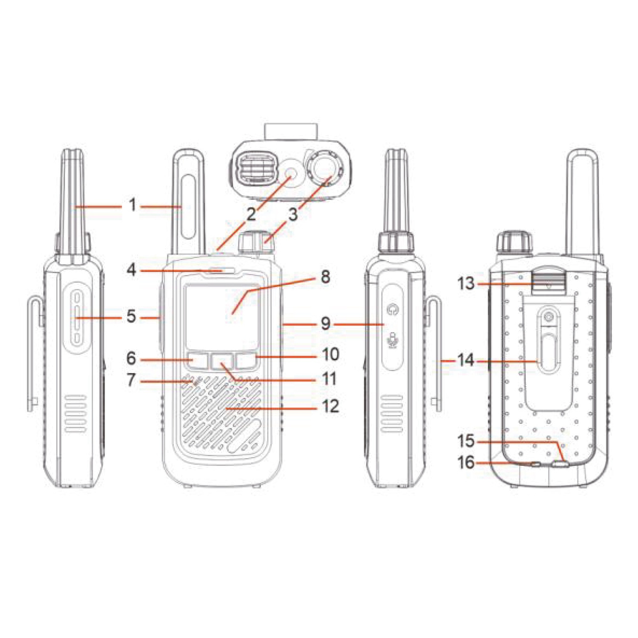 Radiotelefon Baofeng BF-T17 0.5W