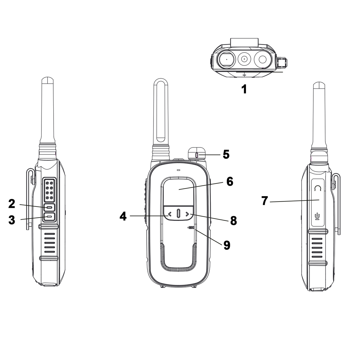 2x Radiotelefon Baofeng BF-T12 PL 0,5W