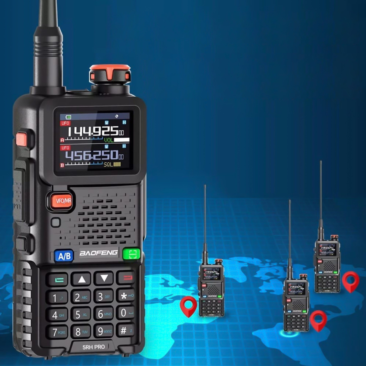 Radiotelefon Baofeng UV-5RH PRO 10W