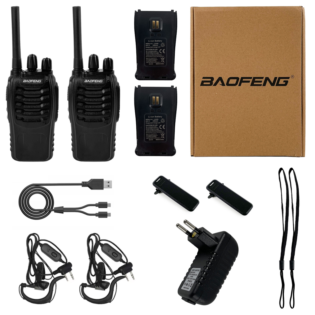 2x Radiotelefon BAOFENG BF-88E PL 0,5W