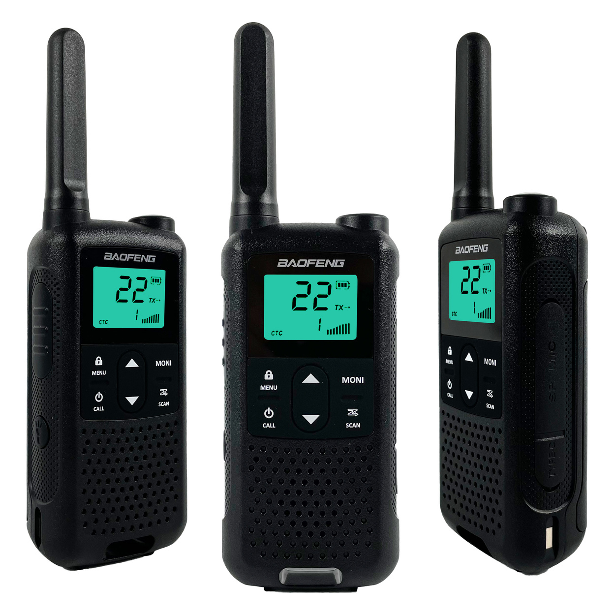 2x Radiotelefon BF-T22 PL 0,5W PMR